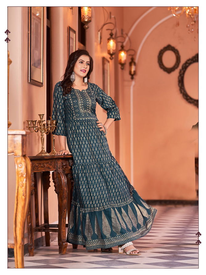 Banwery Sukumari Printed Festive Wear Wholesale  Anarkali Kurtis Catalog